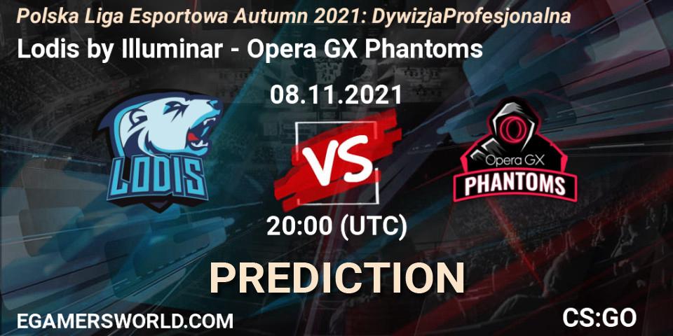 Lodis by Illuminar vs Opera GX Phantoms: Match Prediction. 08.11.2021 at 20:00, Counter-Strike (CS2), Polska Liga Esportowa Autumn 2021: Dywizja Profesjonalna