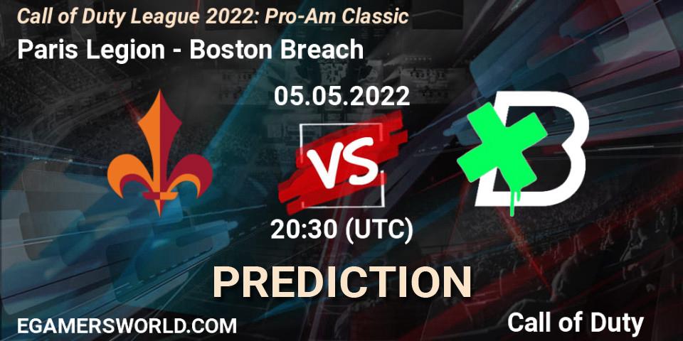 Paris Legion vs Boston Breach: Match Prediction. 05.05.22, Call of Duty, Call of Duty League 2022: Pro-Am Classic