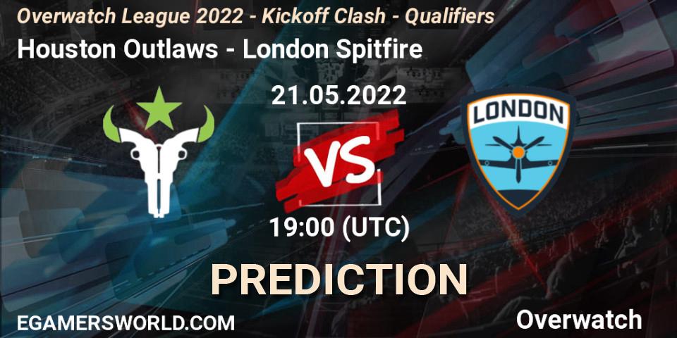 Houston Outlaws vs London Spitfire: Match Prediction. 21.05.22, Overwatch, Overwatch League 2022 - Kickoff Clash - Qualifiers