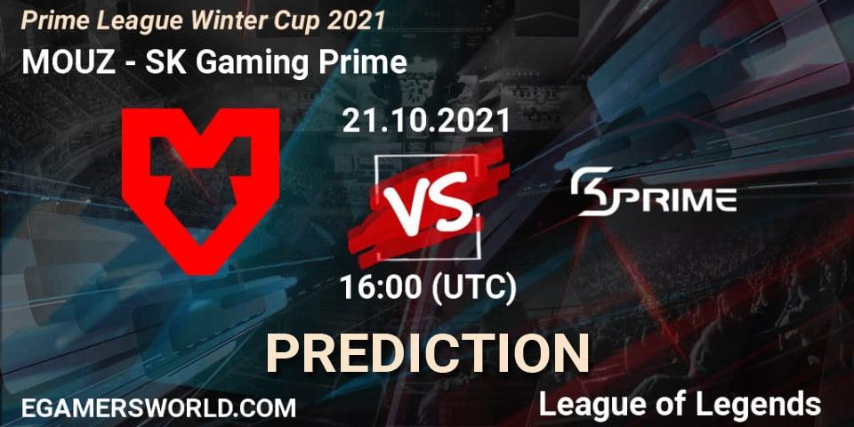 MOUZ vs SK Gaming Prime: Match Prediction. 21.10.2021 at 16:00, LoL, Prime League Winter Cup 2021