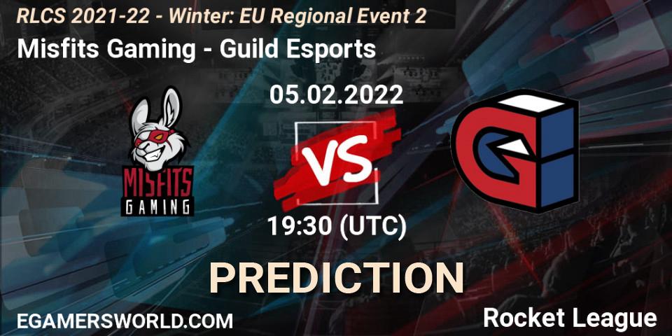 Misfits Gaming vs Guild Esports: Match Prediction. 05.02.2022 at 19:30, Rocket League, RLCS 2021-22 - Winter: EU Regional Event 2