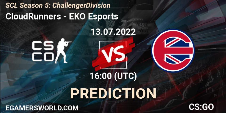 CloudRunners vs EKO Esports: Match Prediction. 13.07.2022 at 16:00, Counter-Strike (CS2), SCL Season 5: Challenger Division