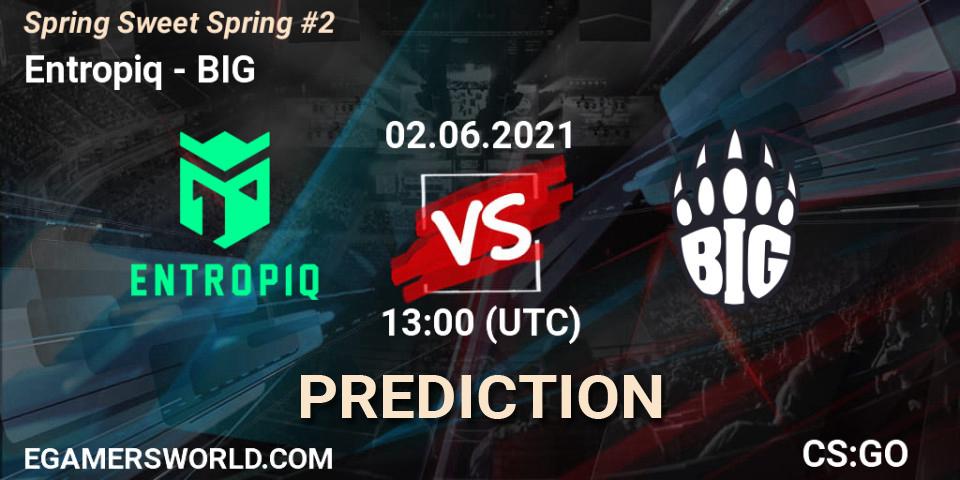 Entropiq vs BIG: Match Prediction. 02.06.2021 at 13:00, Counter-Strike (CS2), Spring Sweet Spring #2