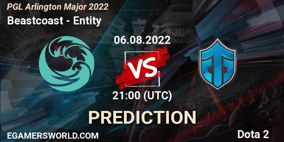 Beastcoast vs Entity: Match Prediction. 06.08.2022 at 21:56, Dota 2, PGL Arlington Major 2022 - Group Stage