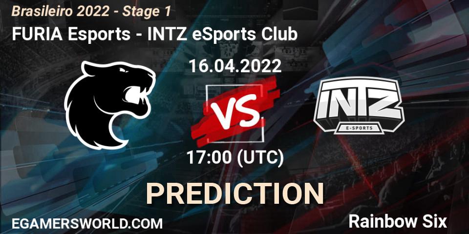 FURIA Esports vs INTZ eSports Club: Match Prediction. 16.04.2022 at 17:00, Rainbow Six, Brasileirão 2022 - Stage 1