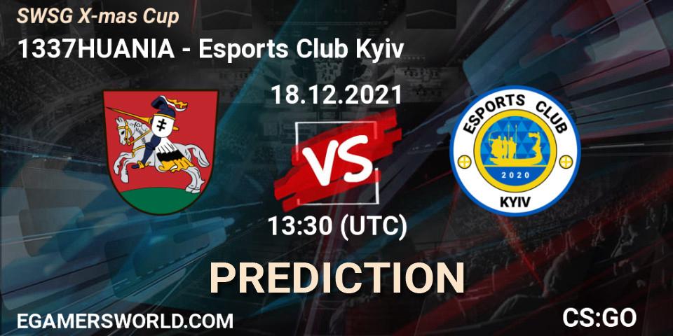1337HUANIA vs Esports Club Kyiv: Match Prediction. 18.12.2021 at 13:30, Counter-Strike (CS2), SWSG X-mas Cup