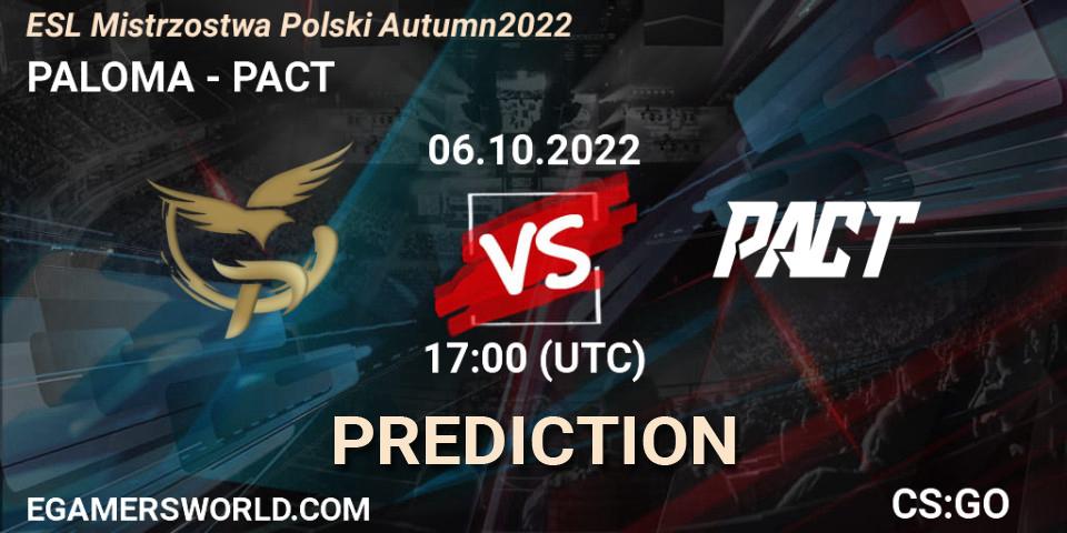 PALOMA vs Thunder Awaken: Match Prediction. 06.10.22, CS2 (CS:GO), ESL Mistrzostwa Polski Autumn 2022