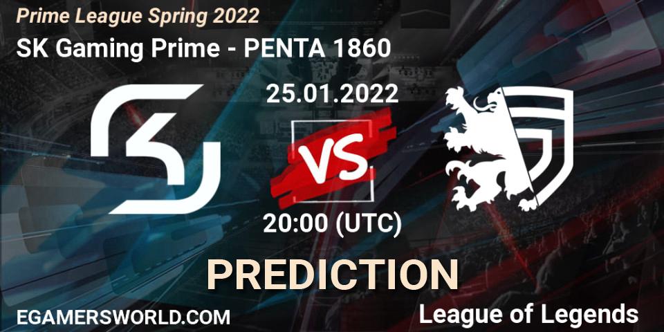 SK Gaming Prime vs PENTA 1860: Match Prediction. 25.01.2022 at 20:00, LoL, Prime League Spring 2022