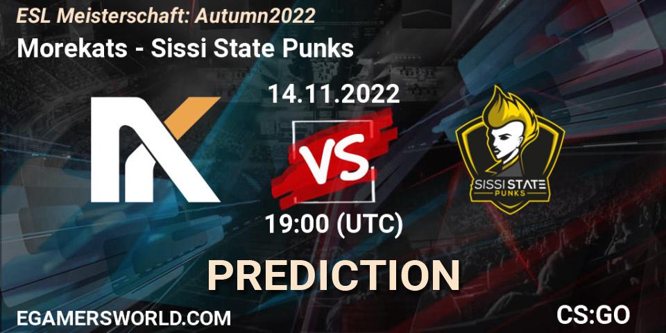 Morekats vs Sissi State Punks: Match Prediction. 17.11.2022 at 19:00, Counter-Strike (CS2), ESL Meisterschaft: Autumn 2022