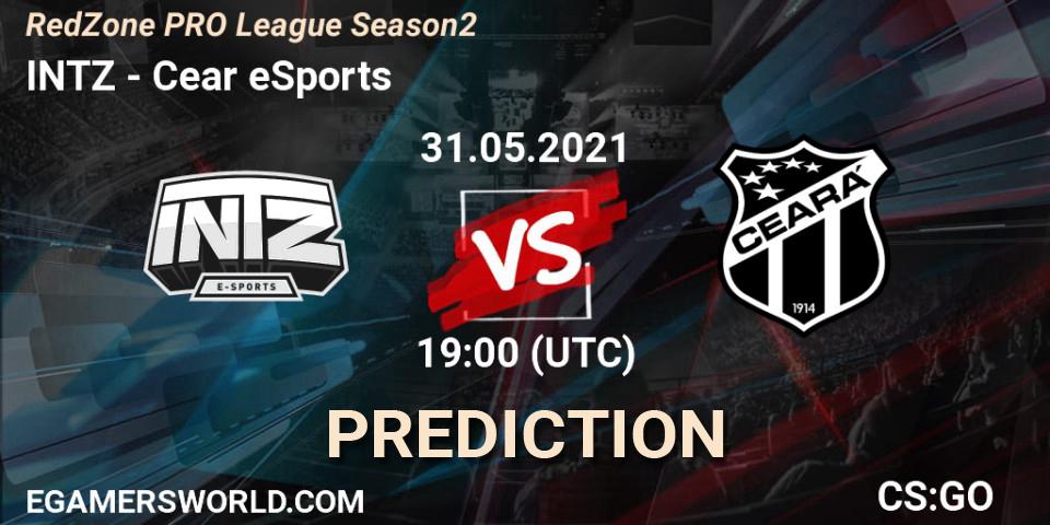 INTZ vs Ceará: Match Prediction. 31.05.2021 at 19:00, Counter-Strike (CS2), RedZone PRO League Season 2