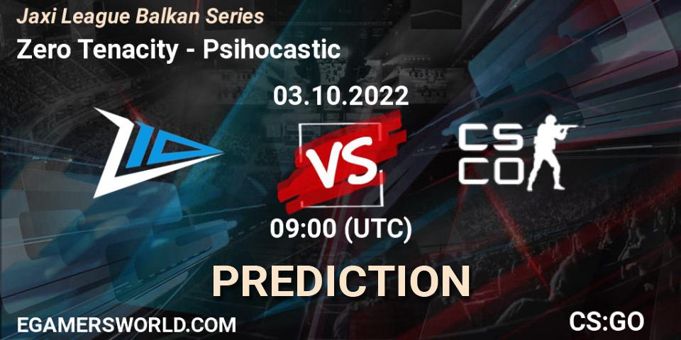 Zero Tenacity vs Psihocastic: Match Prediction. 03.10.2022 at 09:00, Counter-Strike (CS2), Jaxi League Balkan Series
