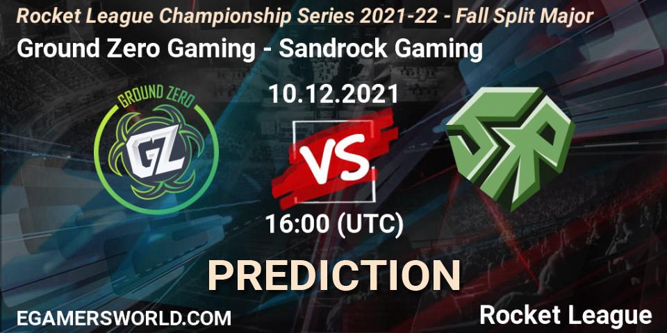 Ground Zero Gaming vs Sandrock Gaming: Match Prediction. 10.12.21, Rocket League, RLCS 2021-22 - Fall Split Major
