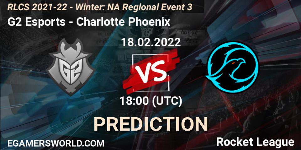 G2 Esports vs Charlotte Phoenix: Match Prediction. 18.02.22, Rocket League, RLCS 2021-22 - Winter: NA Regional Event 3