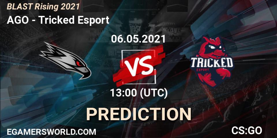 AGO vs Tricked Esport: Match Prediction. 06.05.2021 at 13:00, Counter-Strike (CS2), BLAST Rising 2021