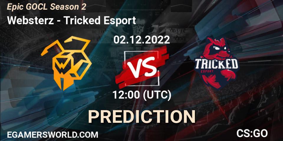 Websterz vs Tricked Esport: Match Prediction. 02.12.22, CS2 (CS:GO), Epic GOCL Season 2
