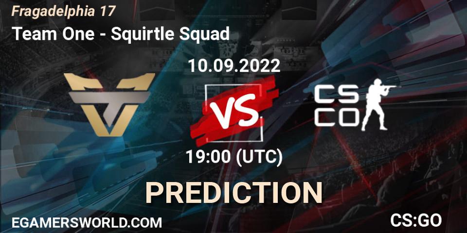 Team One vs Squirtle Squad: Match Prediction. 10.09.2022 at 19:00, Counter-Strike (CS2), Fragadelphia 17