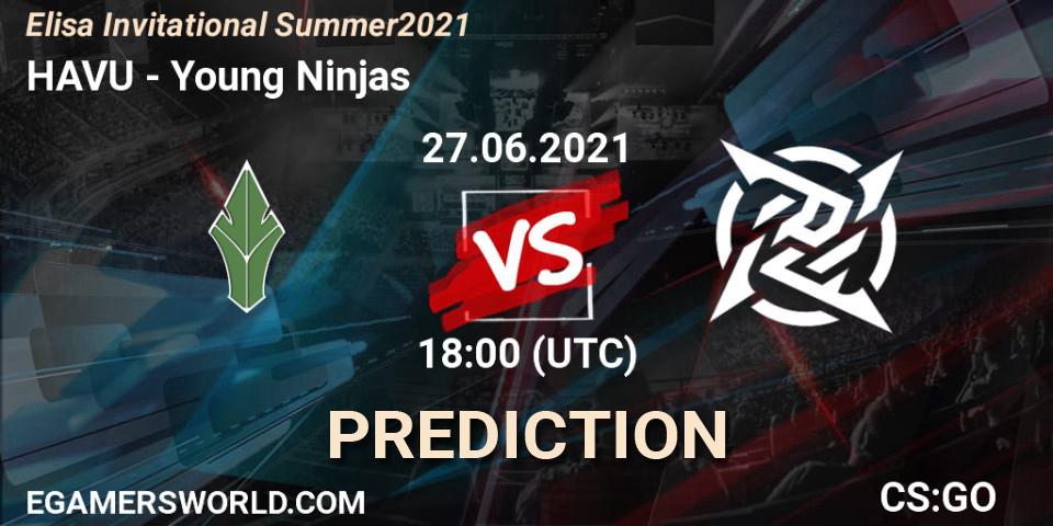 HAVU vs Young Ninjas: Match Prediction. 27.06.21, CS2 (CS:GO), Elisa Invitational Summer 2021
