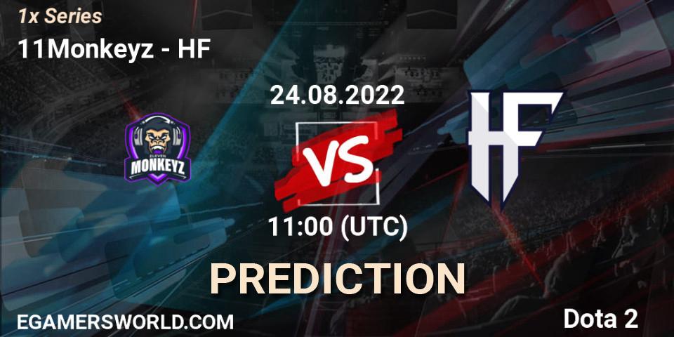 11Monkeyz vs HF: Match Prediction. 24.08.2022 at 11:00, Dota 2, 1x Series
