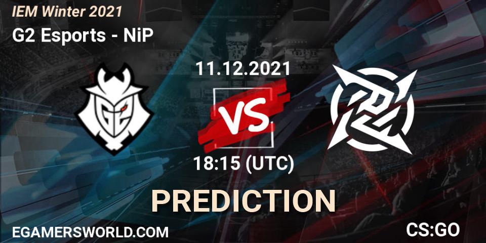 G2 Esports vs NiP: Match Prediction. 11.12.2021 at 18:20, Counter-Strike (CS2), IEM Winter 2021