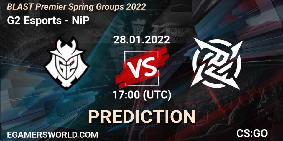 G2 Esports vs NiP: Match Prediction. 28.01.2022 at 17:00, Counter-Strike (CS2), BLAST Premier Spring Groups 2022