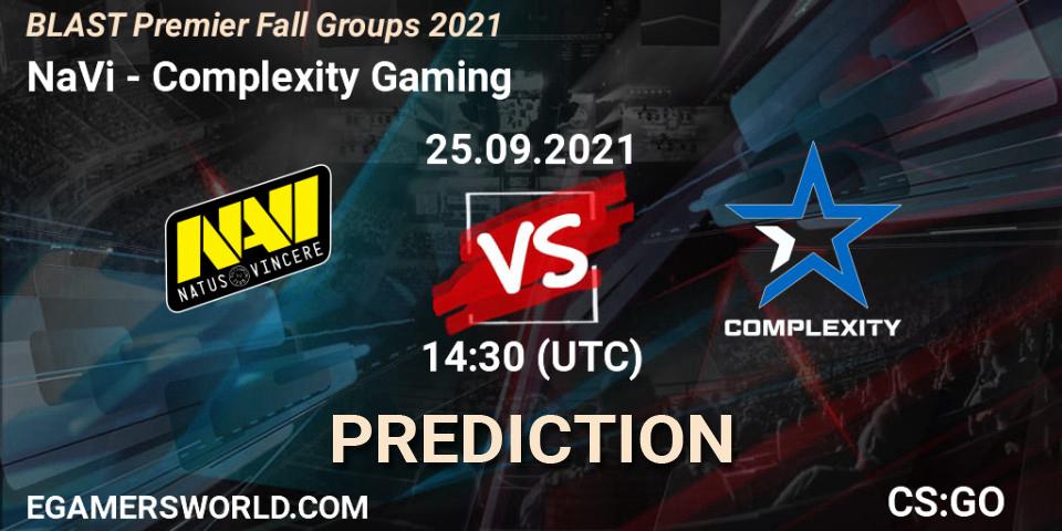NaVi vs Complexity Gaming: Match Prediction. 25.09.2021 at 14:30, Counter-Strike (CS2), BLAST Premier Fall Groups 2021