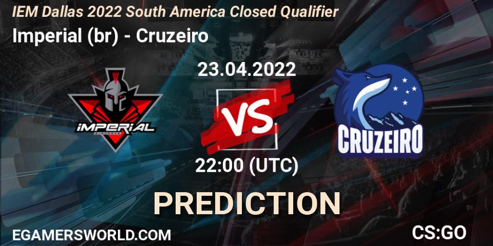 Imperial (br) vs Cruzeiro: Match Prediction. 23.04.2022 at 22:25, Counter-Strike (CS2), IEM Dallas 2022 South America Closed Qualifier