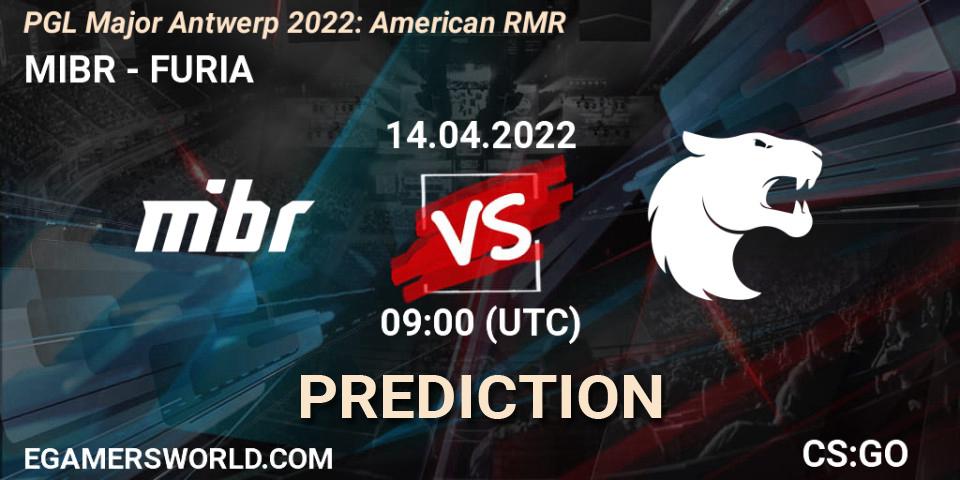 MIBR vs FURIA: Match Prediction. 14.04.2022 at 09:00, Counter-Strike (CS2), PGL Major Antwerp 2022: American RMR