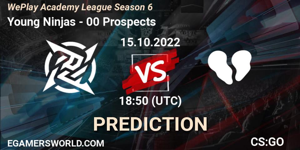 Young Ninjas vs 00 Prospects: Match Prediction. 15.10.22, CS2 (CS:GO), WePlay Academy League Season 6