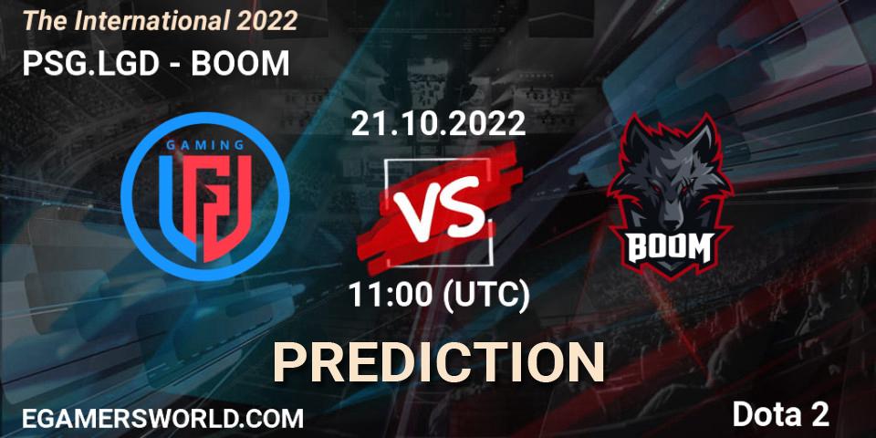 PSG.LGD vs BOOM: Match Prediction. 21.10.22, Dota 2, The International 2022