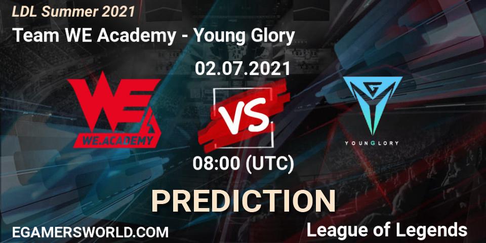Team WE Academy vs Young Glory: Match Prediction. 02.07.2021 at 08:00, LoL, LDL Summer 2021