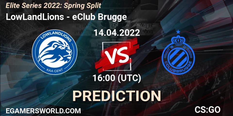 LowLandLions vs eClub Brugge: Match Prediction. 14.04.2022 at 16:00, Counter-Strike (CS2), Elite Series 2022: Spring Split