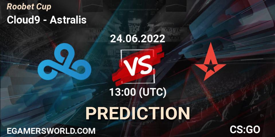 Cloud9 vs Astralis: Match Prediction. 24.06.2022 at 13:00, Counter-Strike (CS2), Roobet Cup