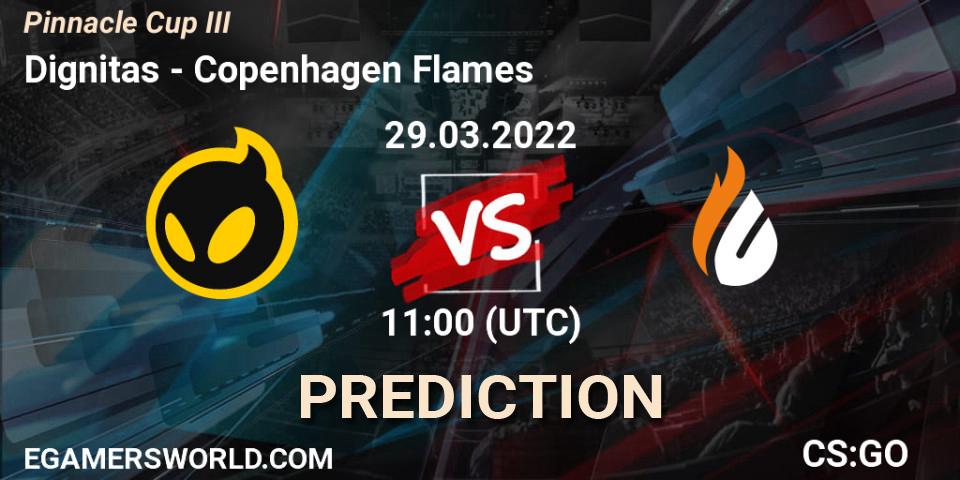 Dignitas vs Copenhagen Flames: Match Prediction. 29.03.2022 at 11:00, Counter-Strike (CS2), Pinnacle Cup #3