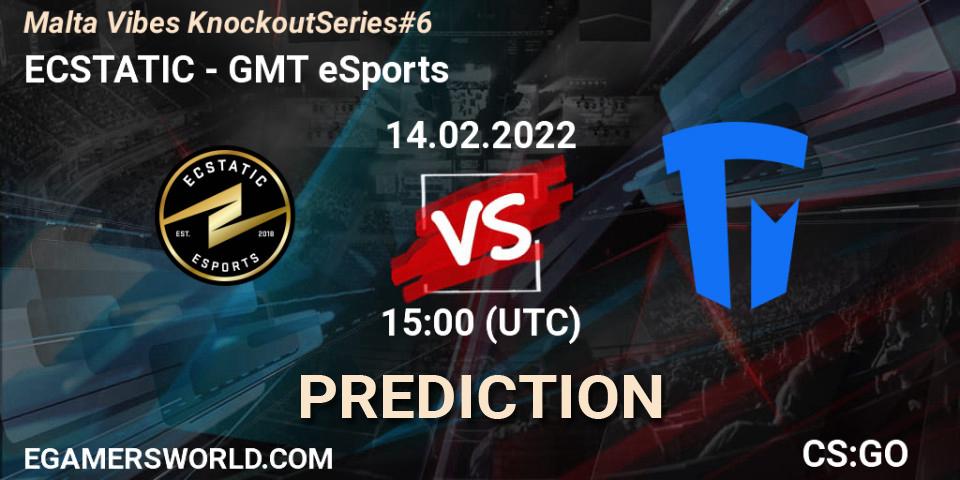 ECSTATIC vs GMT eSports: Match Prediction. 14.02.2022 at 15:00, Counter-Strike (CS2), Malta Vibes Knockout Series #6