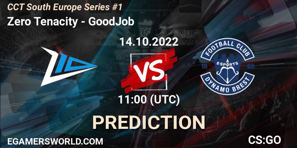 Zero Tenacity vs GoodJob: Match Prediction. 14.10.22, CS2 (CS:GO), CCT South Europe Series #1