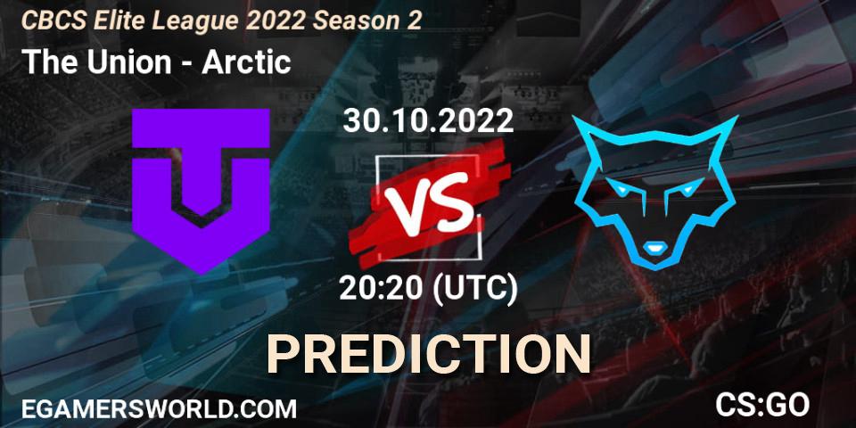 The Union vs Arctic: Match Prediction. 30.10.2022 at 20:20, Counter-Strike (CS2), CBCS Elite League 2022 Season 2