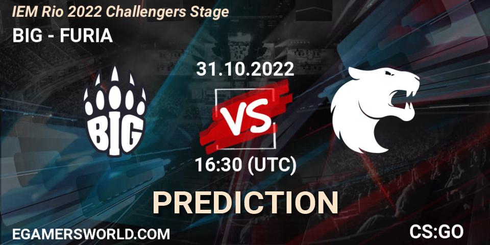BIG vs FURIA: Match Prediction. 31.10.22, CS2 (CS:GO), IEM Rio 2022 Challengers Stage