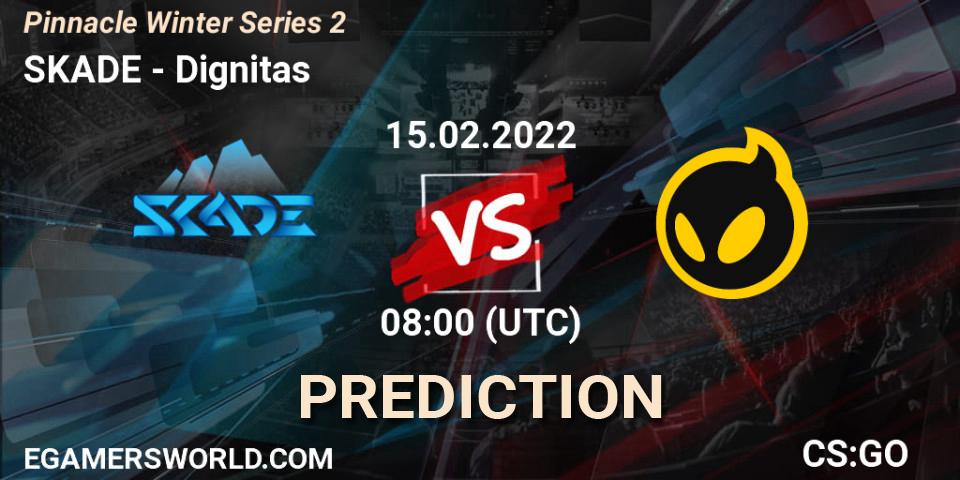 SKADE vs Dignitas: Match Prediction. 15.02.2022 at 08:00, Counter-Strike (CS2), Pinnacle Winter Series 2