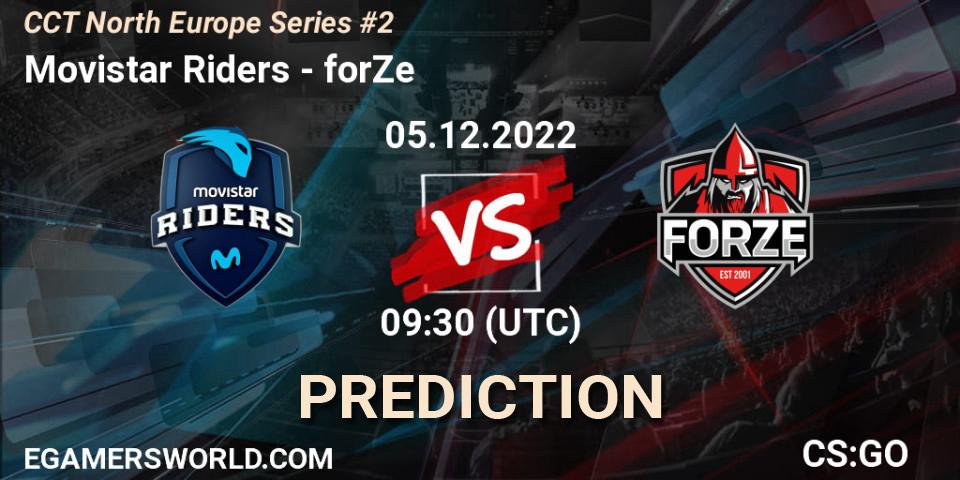 Movistar Riders vs forZe: Match Prediction. 05.12.22, CS2 (CS:GO), CCT North Europe Series #2