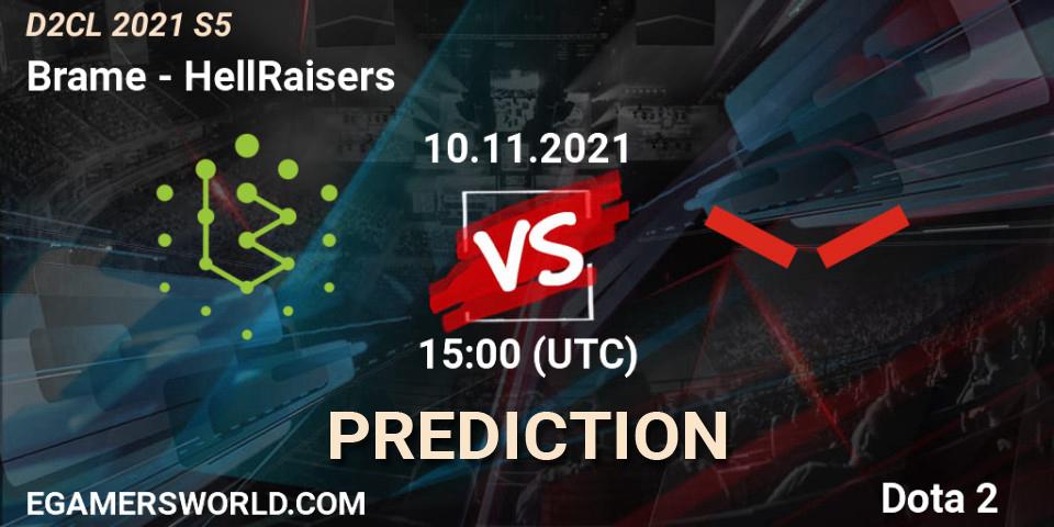Brame vs HellRaisers: Match Prediction. 10.11.2021 at 16:28, Dota 2, Dota 2 Champions League 2021 Season 5