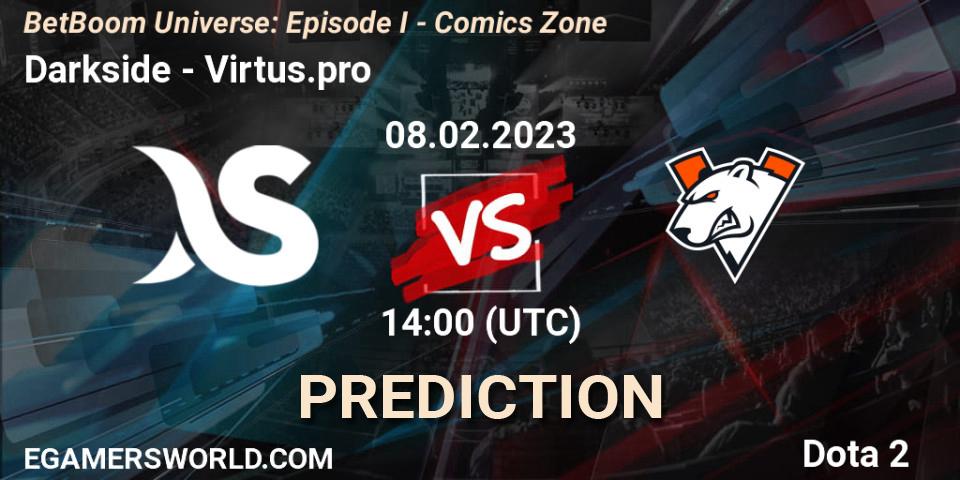 Darkside vs Virtus.pro: Match Prediction. 08.02.23, Dota 2, BetBoom Universe: Episode I - Comics Zone