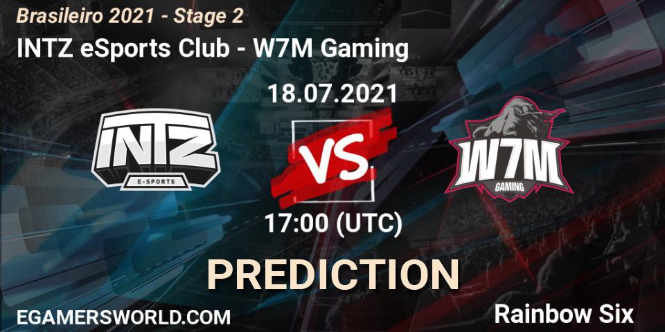 INTZ eSports Club vs W7M Gaming: Match Prediction. 18.07.2021 at 17:00, Rainbow Six, Brasileirão 2021 - Stage 2