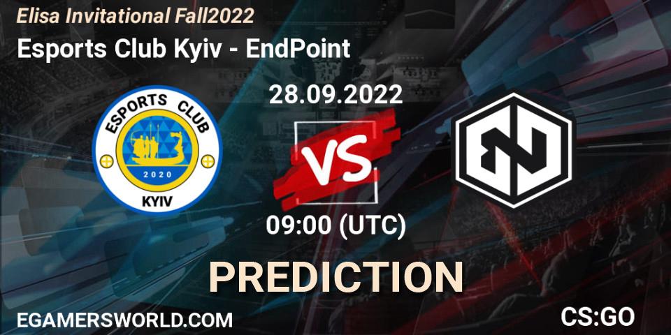 Esports Club Kyiv vs EndPoint: Match Prediction. 28.09.2022 at 09:00, Counter-Strike (CS2), Elisa Invitational Fall 2022