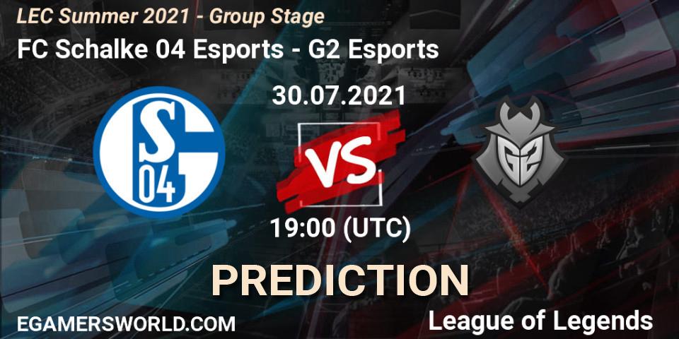 FC Schalke 04 Esports vs G2 Esports: Match Prediction. 12.06.21, LoL, LEC Summer 2021 - Group Stage