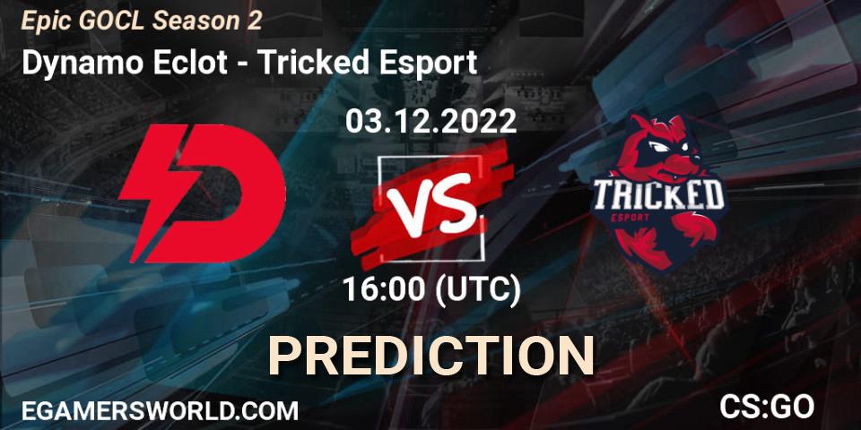Dynamo Eclot vs Tricked Esport: Match Prediction. 03.12.2022 at 18:10, Counter-Strike (CS2), Epic GOCL Season 2