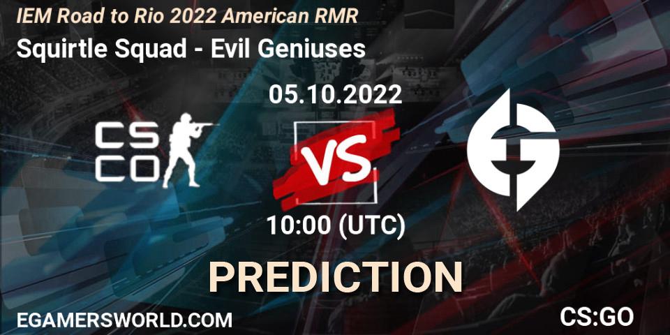 Nouns vs Evil Geniuses: Match Prediction. 05.10.22, CS2 (CS:GO), IEM Road to Rio 2022 American RMR