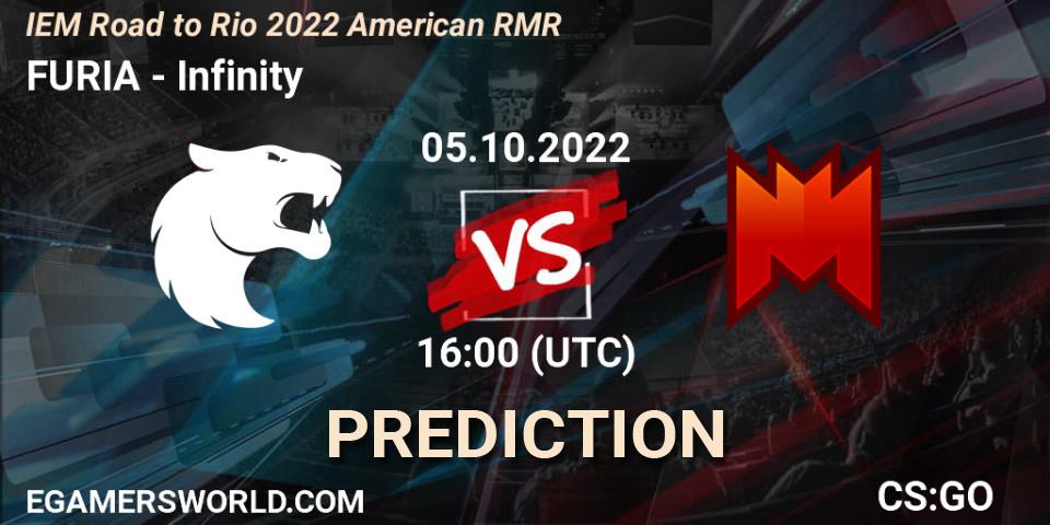 FURIA vs Infinity: Match Prediction. 05.10.22, CS2 (CS:GO), IEM Road to Rio 2022 American RMR