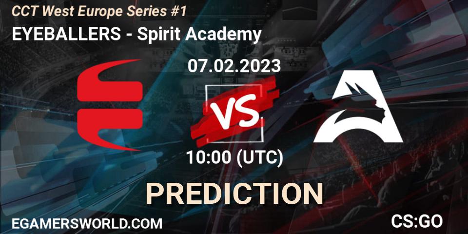 EYEBALLERS vs Spirit Academy: Match Prediction. 07.02.23, CS2 (CS:GO), CCT West Europe Series #1