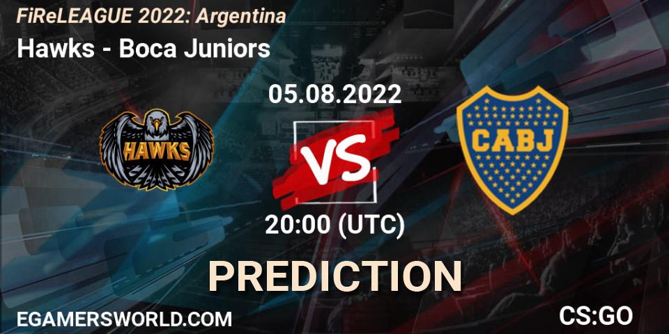 Hawks vs Boca Juniors: Match Prediction. 05.08.22, CS2 (CS:GO), FiReLEAGUE 2022: Argentina