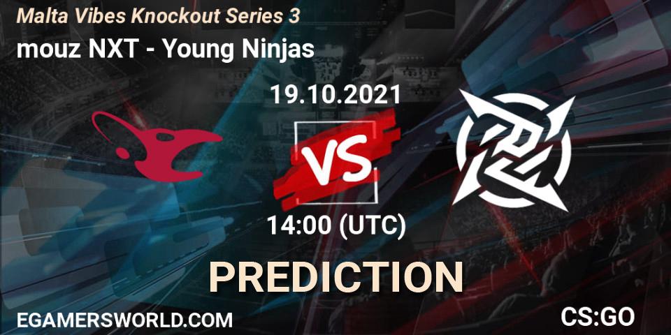 mouz NXT vs Young Ninjas: Match Prediction. 19.10.2021 at 14:00, Counter-Strike (CS2), Malta Vibes Knockout Series 3